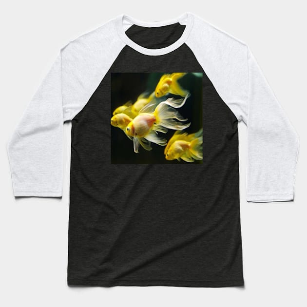 Golden Fishes Baseball T-Shirt by joshsmith